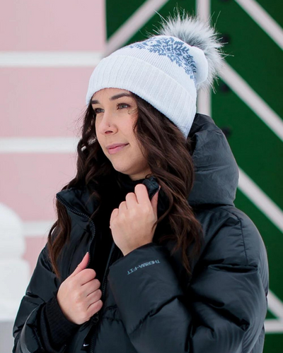 Meriinovillane mustriga müts "Iida"